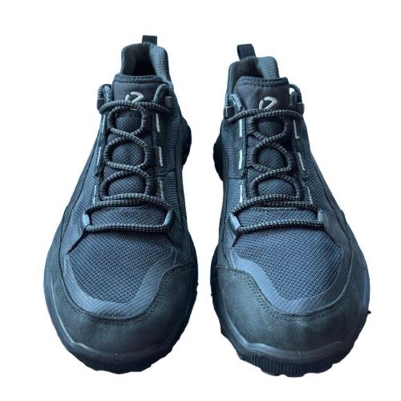 ECCO Ult Trn Waterproof Hiking Shoes Mens EU 44 US 10-10.5 Black Nubuck Sneakers - Picture 6 of 8